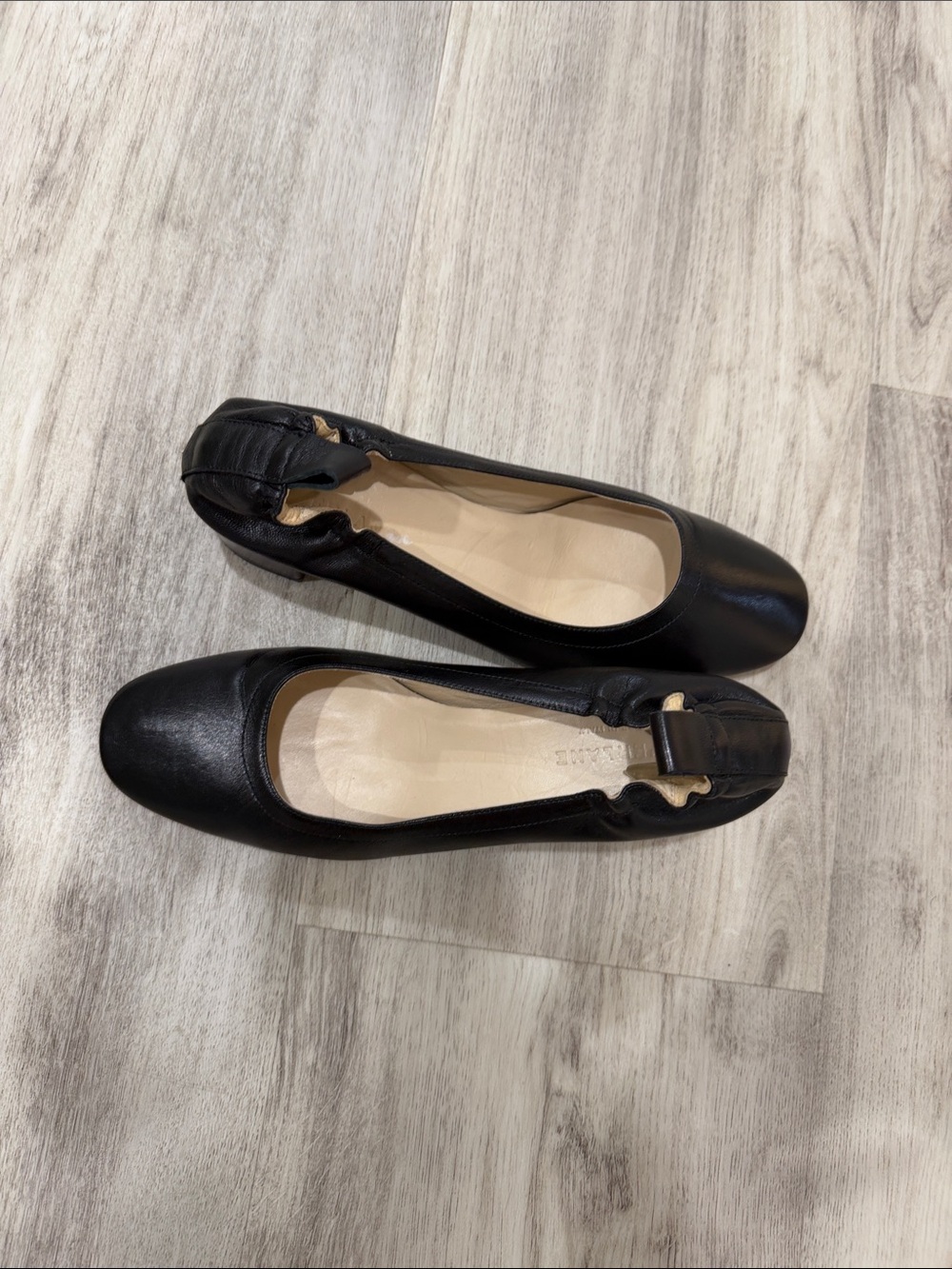 Everlane The day heel  Black Low Block Heel Pumps leather size 8 pumps - Picture 2 of 6